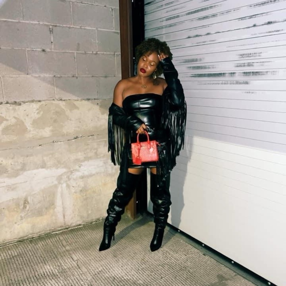 Faux Leather Dress 🔥
